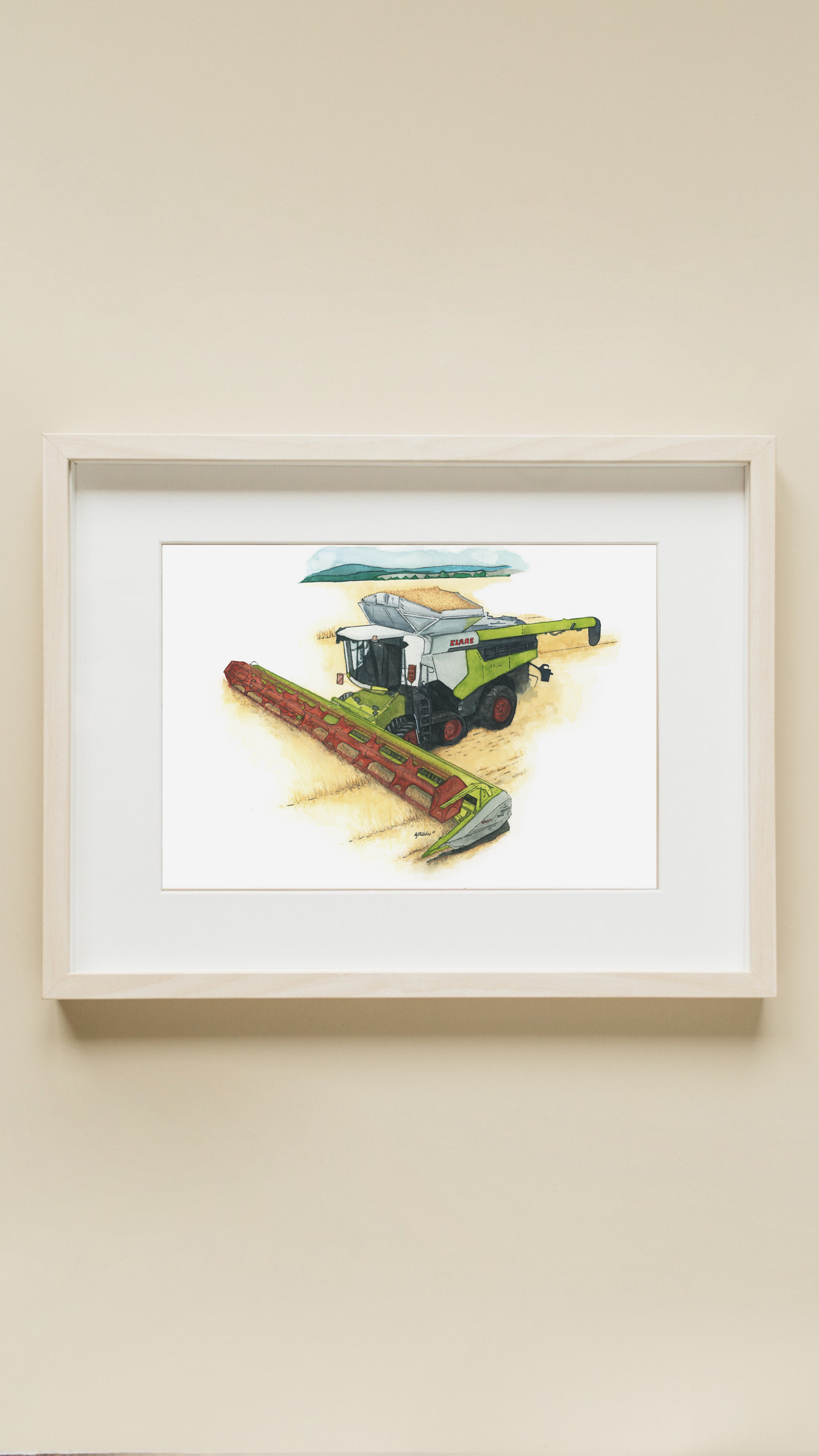 'Header' Watercolour Print