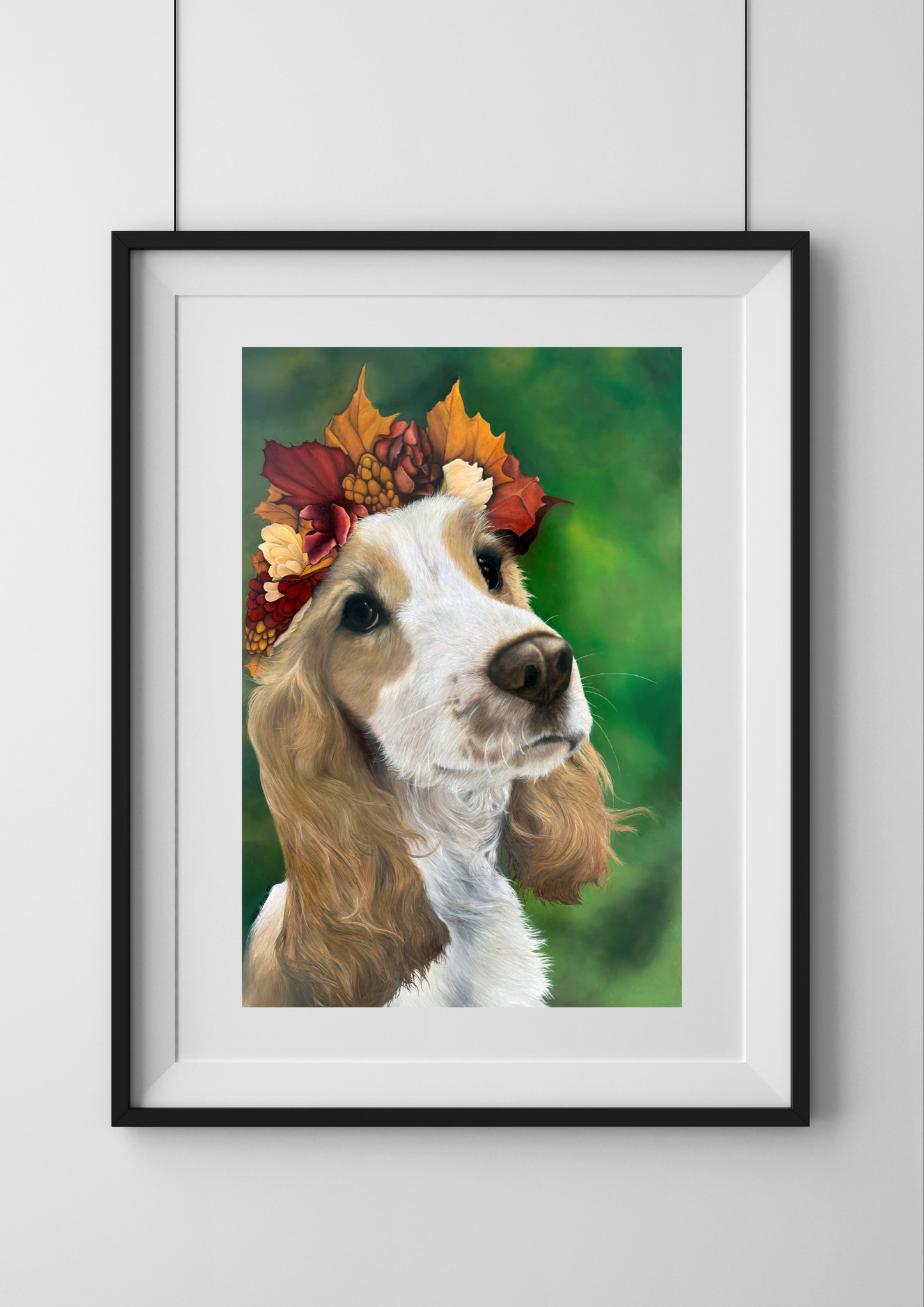 'Toffee & Her Autumn Crown' - Print