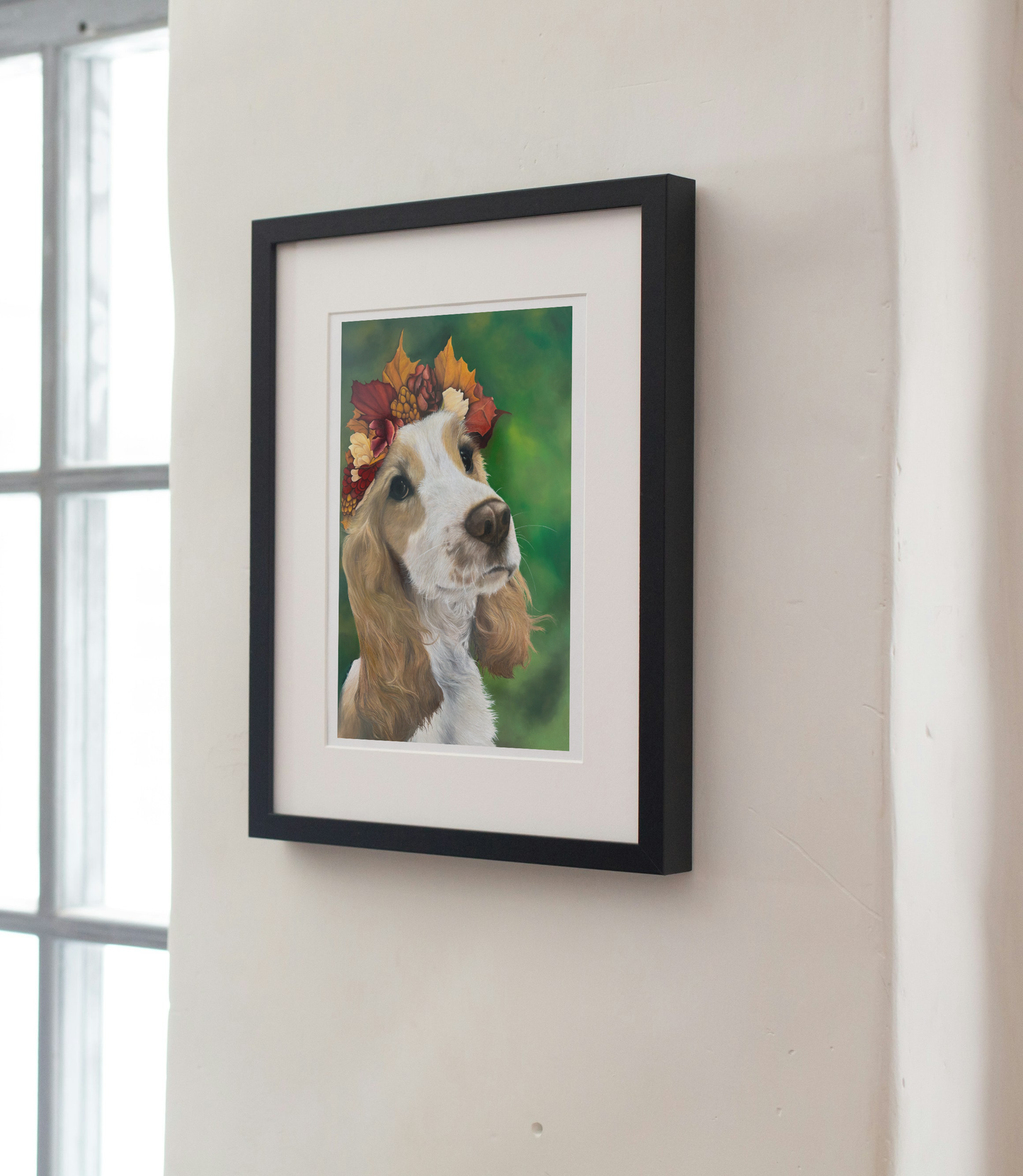 'Toffee & Her Autumn Crown' - Print